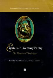 Cover of: Eighteenth-century poetry: an annotated anthology