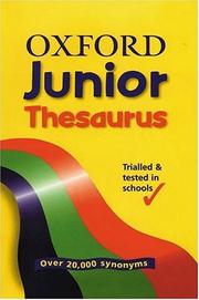 Cover of: Oxford Junior Thesaurus by Alan Spooner