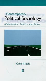 Contemporary Political Sociology by Kate Nash