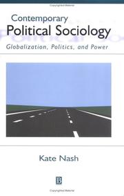 Cover of: Contemporary Political Sociology by Kate Nash