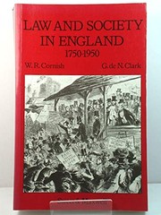 Cover of: Law and society in England: 1750-1950