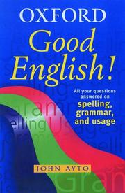 Cover of: Good English!