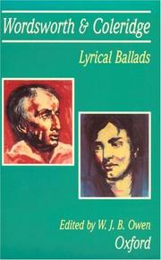 Cover of: Lyrical ballads, 1798 by William Wordsworth