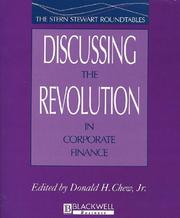 Cover of: Discussing the Revolution in Corporate Finance: The Stern Stewart Roundtables (Blackwell Business)