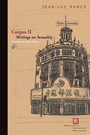 Cover of: Corpus II by Jean-Luc Nancy, Anne O'Byrne