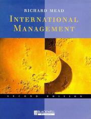 Cover of: International management: cross-cultural dimensions