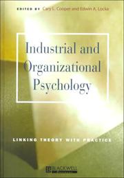 Cover of: Industrial and Organizational Psychology: Linking Theory With Practice (Mbm)