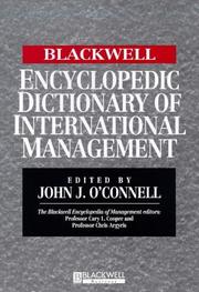 Cover of: The Encyclopedic Dictionary of International Management by John J. O'Connell, John O'Connell