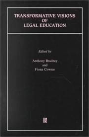 Cover of: Transformative visions of legal education