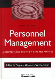 Cover of: Personnel Management: A Comprehensive Guide to Theory and Practice
