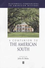 Cover of: A companion to the American South