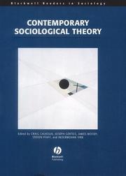 Cover of: Contemporary Sociological Theory