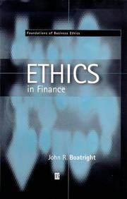 Cover of: Ethics in Finance (Fundations of Business Ethics, 1) by John Raymond Boatright