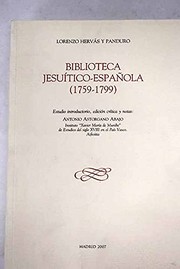 Cover of: Biblioteca jesuítico-española (1759-1799) by Lorenzo Hervás