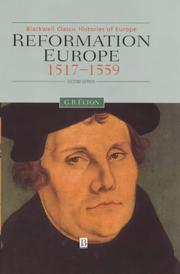 Cover of: Reformation Europe, 1517-1559 by Geoffrey Rudolph Elton
