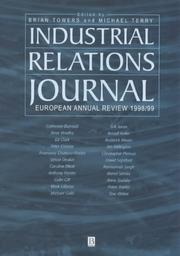 Cover of: Industrial Relations Journal European Annual Review 1998/99 (Industrial Relations Journal)