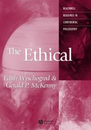 Cover of: The Ethical (Blackwell Readings in Continental Philosophy)