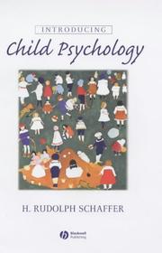 Cover of: Introducing Child Psychology by H. Rudolph Schaffer