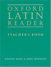 Cover of: Oxford Latin reader by Maurice George Balme