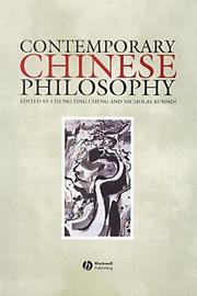 Cover of: Contemporary Chinese Philosophy by Nicholas Bunnin