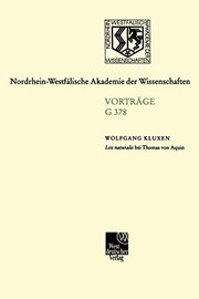 Cover of: Lex naturalis bei Thomas von Aquin by Wolfgang Kluxen