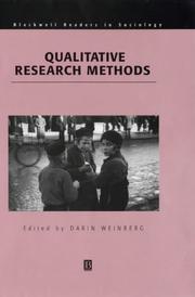Cover of: Qualitative Research Methods (Blackwell Readers in Sociology)
