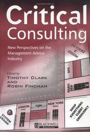 Cover of: Critical Consulting by Robin Fincham