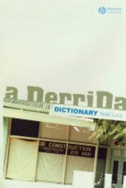 Cover of: A Derrida Dictionary by Niall Lucy