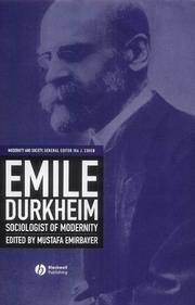 Emile Durkheim by Mustafa Emirbayer