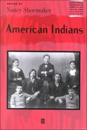 Cover of: American Indians (Blackwell Readers in American Social and Cultural History) by Nancy Shoemaker