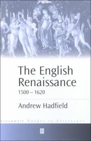 Cover of: The English Renaissance 1500-1621 | Andrew Hadfield