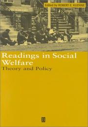 Cover of: Readings in Social Welfare: Theory and Policy (Blackwell Readings for Contemporary Economics)