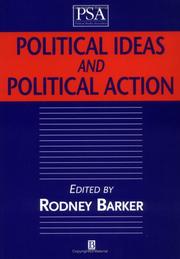 Cover of: Political Ideas and Political Action (Political Studies Special Issues) by Rodney Barker