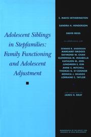 Cover of: Adolescent Siblings in Stepfamilies: Family Functioning and Adolescent Adjustment (Monographs of the Society for Research in Child Development)