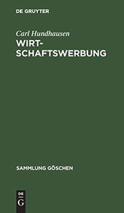 Cover of: Wirtschaftswerbung.
