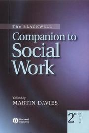 Cover of: The Blackwell companion to social work