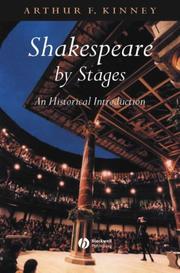 Cover of: Shakespeare by stages: an historical introduction