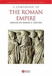 Cover of: A companion to the Roman Empire by edited by David Potter.