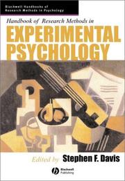 Cover of: Handbook of Research Methods in Experimental Psychology (Blackwell Handbooks of Research Methods in Psychology)