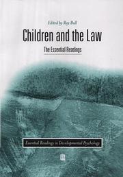 Cover of: Children and the Law: The Essential Readings (Essential Readings in Developmental Psychology)