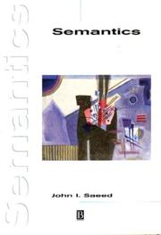 Cover of: Semantics (Introducing Linguistics, 2) by John I. Saeed