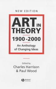 Cover of: Art in Theory 1900-2000 by 
