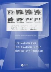 Cover of: Derivation and explanation in the Minimalist Program
