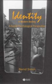 Cover of: Identity in Modern Society by Bernd Simon