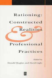 Cover of: Rationing: Constructed Realities and Professional Practices (Sociology of Health and Illness)