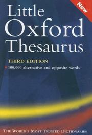 Cover of: Little Oxford Thesaurus by Maurice Waite