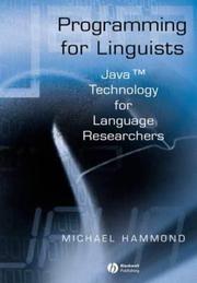 Cover of: Programming for linguists: Java technology for language researchers