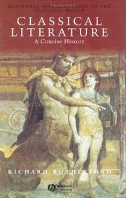 Cover of: Classical Literature: A Concise History (Introductions to the Classical World)