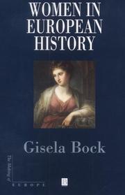 Cover of: Women in European History (Making of Europe) | Gisela Bock