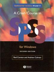 Cover of: Crash Course in SPSS for Windows by Rod Corston, Andrew Colman